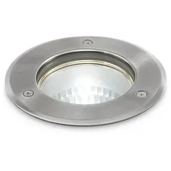 Ideal Lux Bodeneinbauleuchte PARK PT1 ROUND SMALL, IP54, GU10, Nickel IDEA-032832