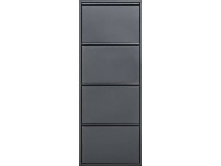 Schuhschrank Vinci anthrazit Metall B 51 H 136 cm - Schuhschrank