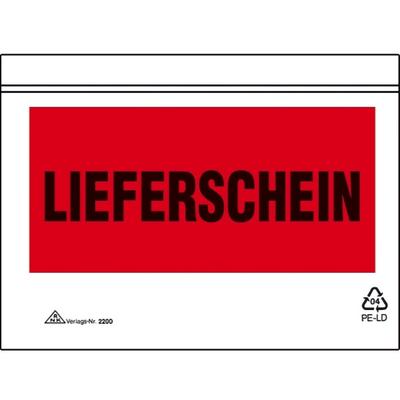 RNK Begleitpapiertasche C6 Lieferschein