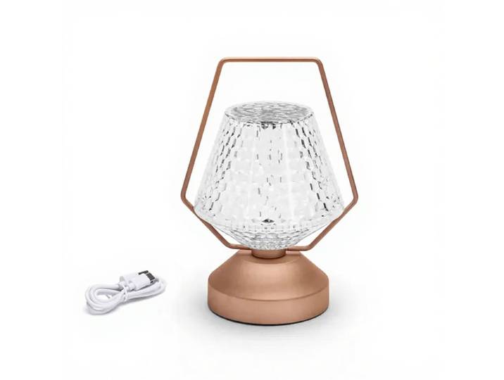 Aigostar LED tafellamp 1 W 95 lm vloerlamp warm licht - natuurlijk wit - wit licht - rosé goud