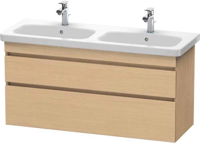Duravit DuraStyle Waschtisch-Unterschrank DS649803030 123x44,8x61cm, 2 Auszüge, Becken links/rechts, Eiche natur