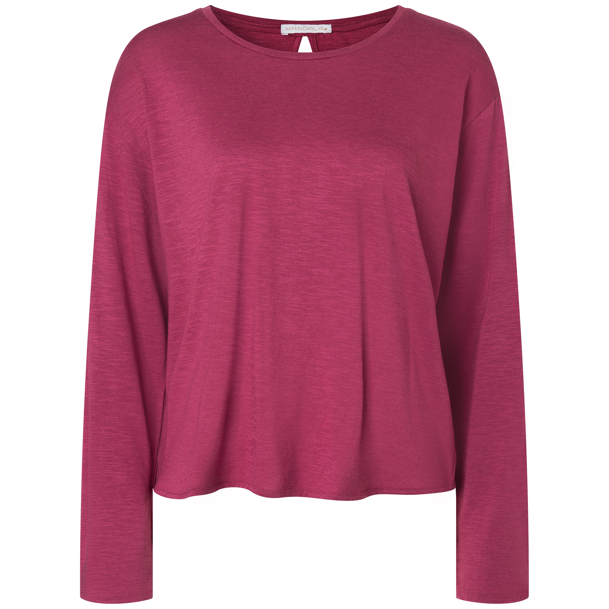 Mandala Open Back Damen Longsleeves lila Größe M Yoga | Lifestyle Hautfreundlich