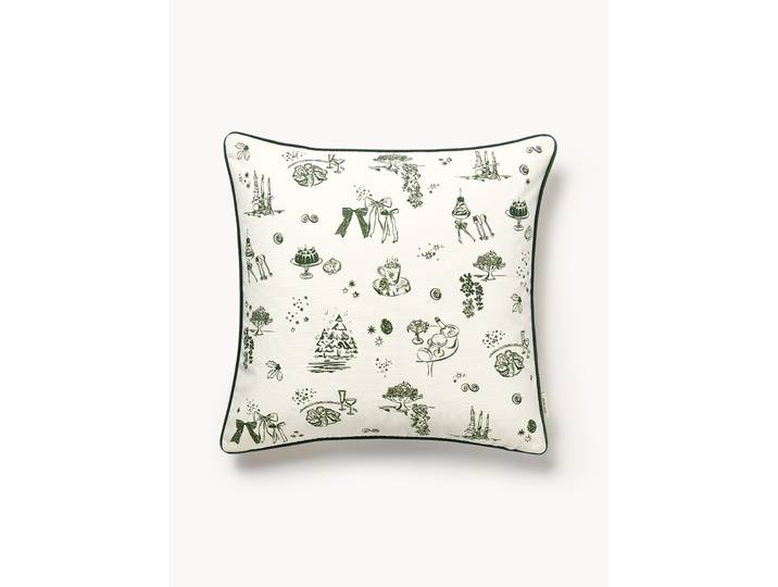 Housse de coussin de Noël design Clarette par Agathe Marty