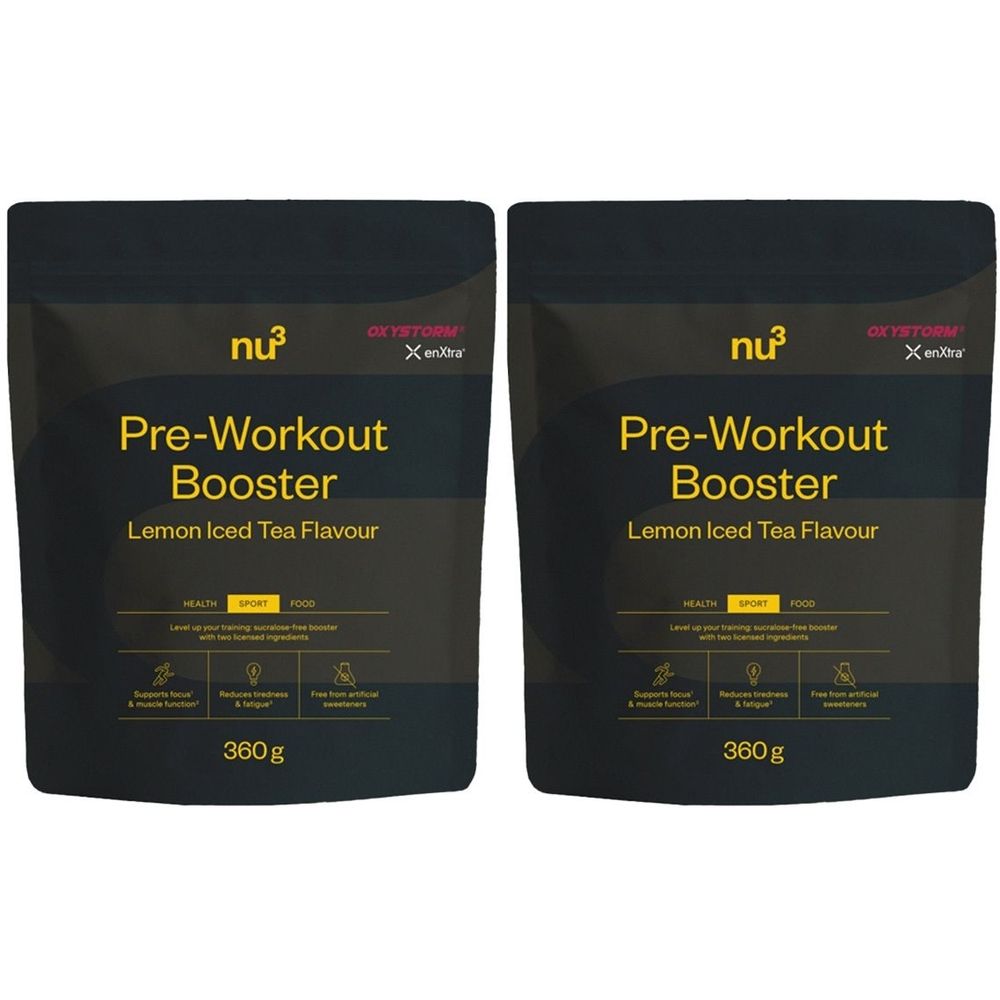 nu3 Pre-Workout Booster x2 2x360 g Pulver