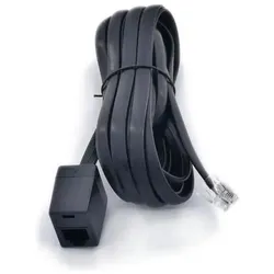 Artdev Kabel RJ12 Verlängerung extension 3m schwarz, Telefon Zubehör