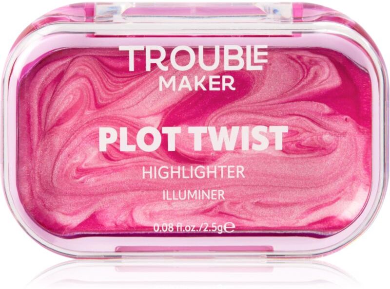 Trouble Maker Plot Twist Cream Highlight cream highlighter stick shade Spiralling Pink 2.5 g