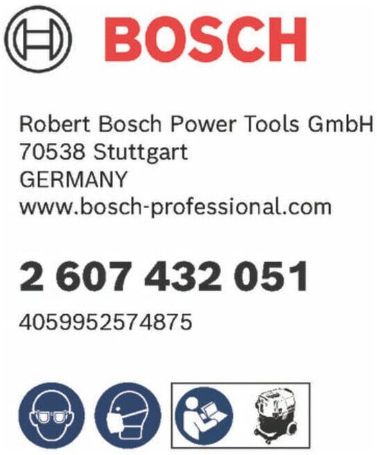 Bosch PE-Entsorgungssack, 10-tlg., für GAS 35 H AFC, GAS 35 M AFC, GAS 55 M AFC (2607432051)
