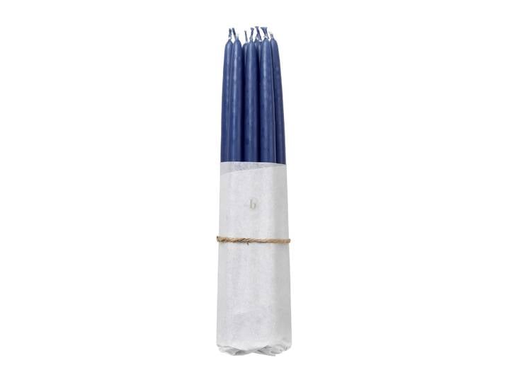 Broste Copenhagen Lot de 10 bougies anciennes trempées Broste Copenhagen Baja bleu