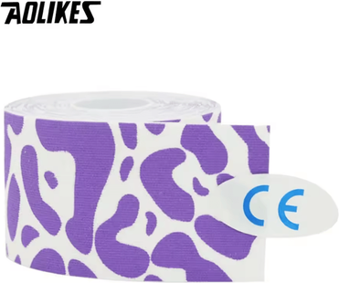 Inspire Curations AOLIKES Printed Kinesiology Tape Waterproof Sports Muscle Tape For Muscle & Joint Support purple Star Cloud