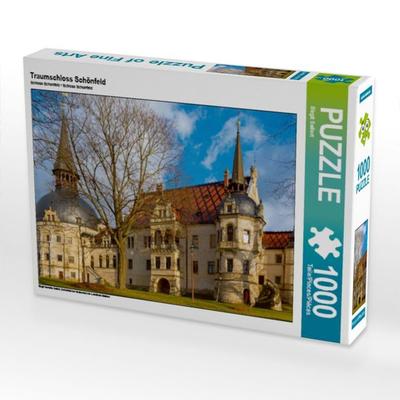 CALVENDO Puzzle Traumschloss Schönfeld | 1000 Teile Lege-Größe 64x48cm Foto-Puzzle für glückliche Stunden