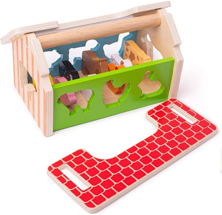 BigJigs Toys Trieur de formes Ferme - BigJigsToys