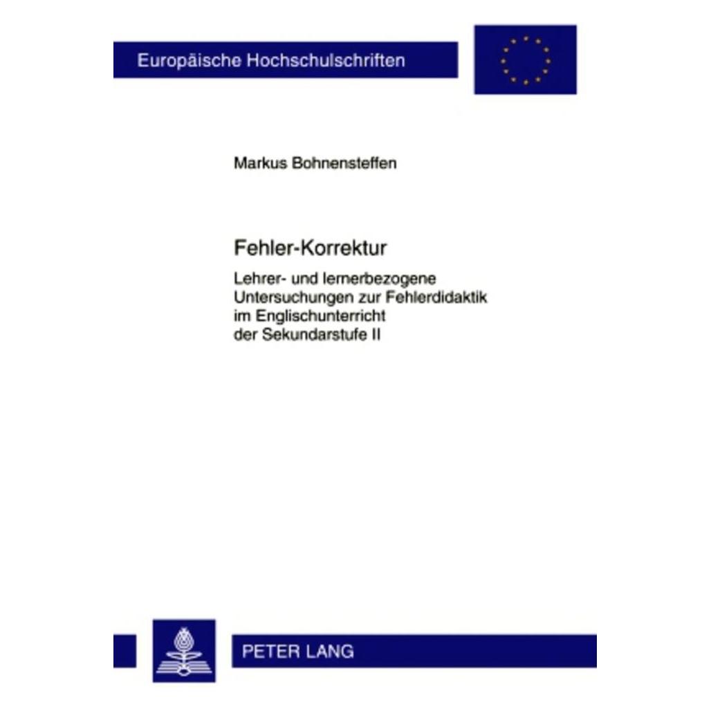 Peter Lang Fehler-Korrektur (Deutsch, Markus Bohnensteffen) (56023509)