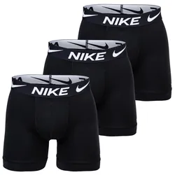 NIKE Herren Boxer Shorts, 3er Pack - Boxer Briefs, Dri-Fit Micro, Logobund Schwarz / M