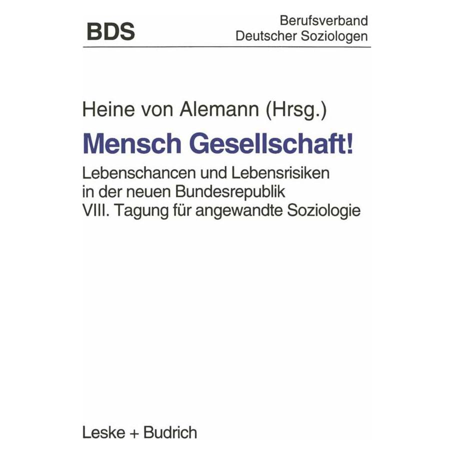 VS Mensch Gesellschaft! (Deutsch, Softcover, Heine von Alemann) (55518893)