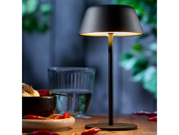 Mini lampe LED LIGHT UP Ø 9cm Noir/Noir