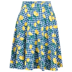 Blutsgeschwister Tellerrock Fullmoon Circle - rosemarine S