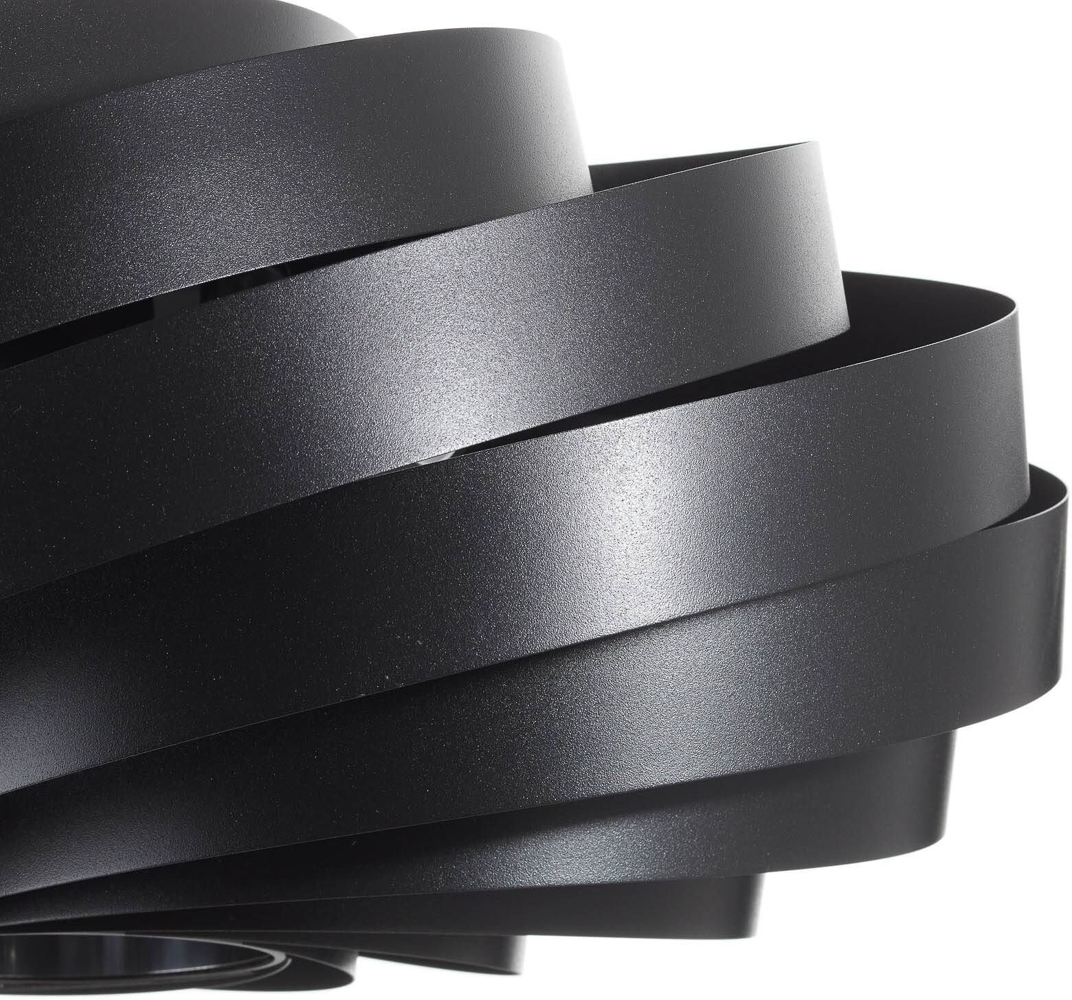 Ceiling Light Vento Domiluce, dimmable, Black, Living / Dining Room, metal, Modern, Ceiling Light