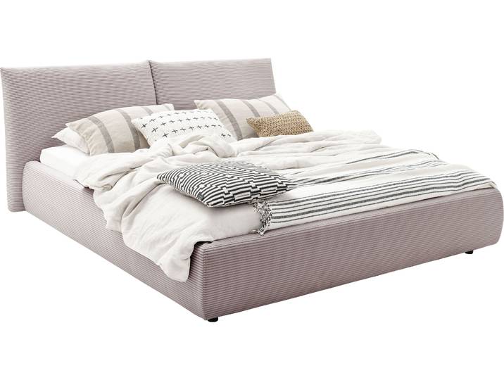 Polsterbett, Rosé, 192x230 cm, Polyester, Belastbar Bis 280kg, Modern