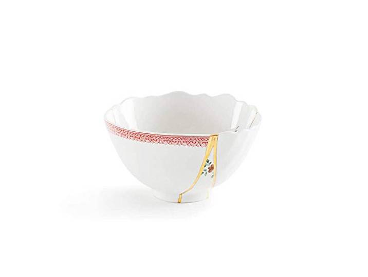 Seletti Kintsugi Bol en porcelaine et or 24 carats mod. 1 Bowl Kintsugi Seletti in Porcellana e Oro – Design MarcantonioLa bowl Kintsugi di Seletti\, disegnata da Marcantonio\, reinte