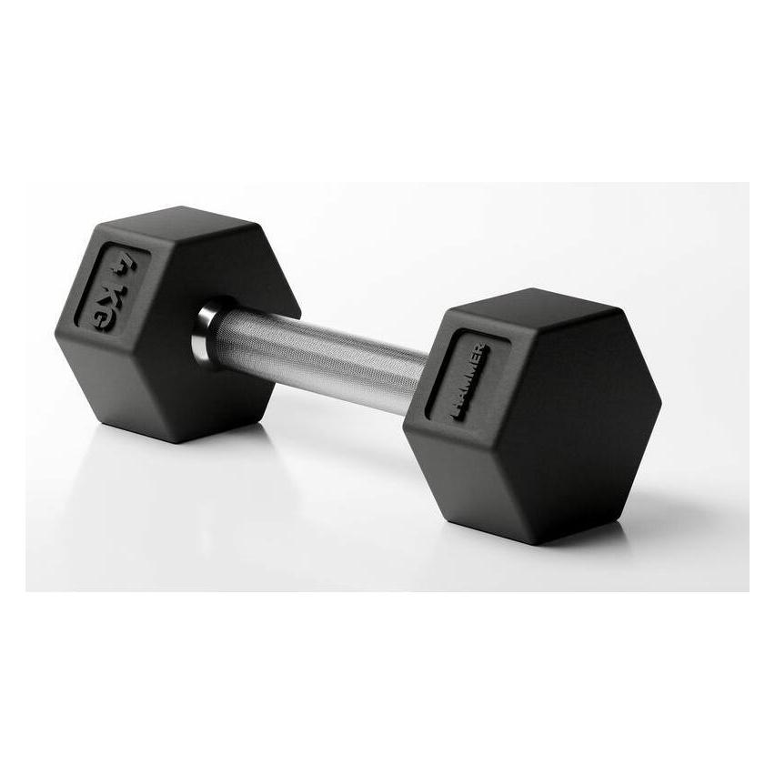 Hammer Fitness HAMMER Kurzhantel Hexagon PRO 1 x 4 kg, Hantelart (1 x 4 kg) (17403)
