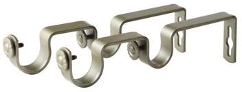InStyleDesign Pair of Double Brackets for 1 inch Rod - n/a