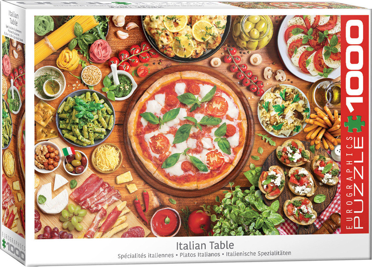 Empireposter Italiaanse lekkernijen puzzel van 1000 stukjes, 68 x 48 cm