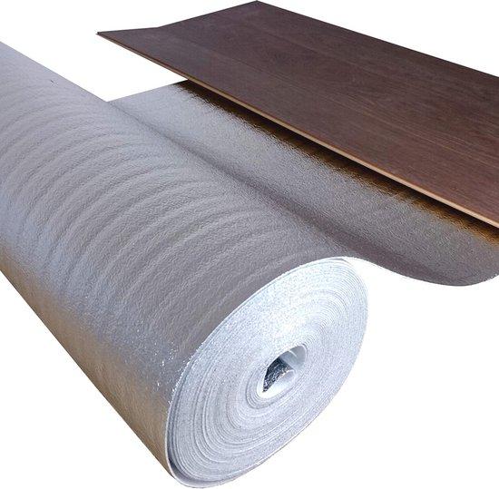 Schalldämmung und Dampfsperre für Böden - 75 m² - 2 mm dickes PE-Schaum für Laminat- und Parkettböden