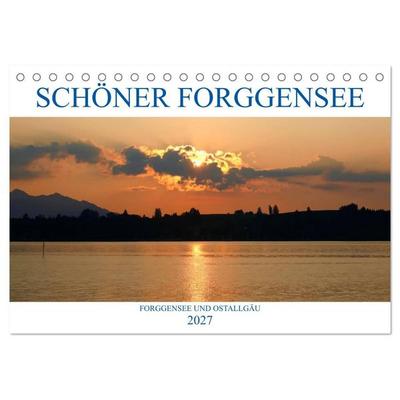 Schöner Forggensee (Tischkalender 2027 DIN A5 quer), CALVENDO Monatskalender