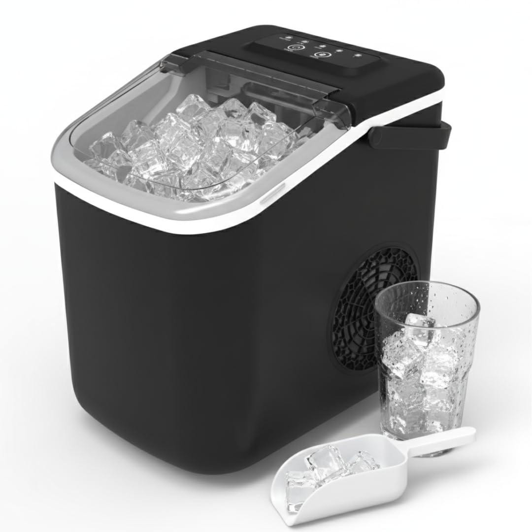 Selius ICE Cube Maker IJsblokjesmachine voor thuisgebruik met twee maten en 10 kg capaciteit per 24 uur