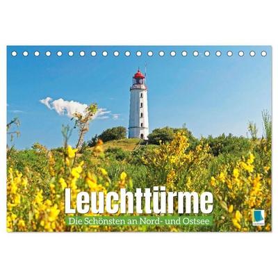Leuchttürme: Die Schönsten an Nord- und Ostsee (Tischkalender 2026 DIN A5 quer), CALVENDO Monatskalender