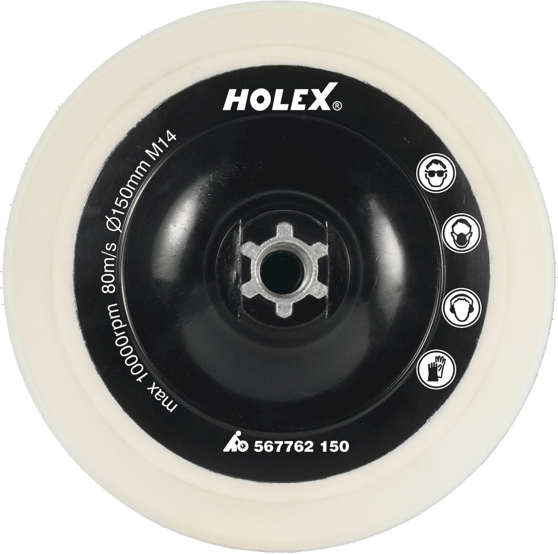HOLEX Klett-Polierteller, M14 125 mm (567762 125)