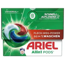 ARIEL Waschmittel »UNIVERSAL+ Allin1 PODS« 15 WL grau