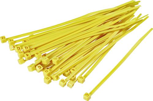 TRU Components 1593696 TC-CV150S203 Kabelbinder 155mm 2.50mm Gelb 100St.