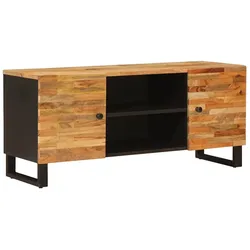 Helloshop26 - Moderner rechteckiger TV-Schrank Innenmaße 105 x 33 x 46 cm aus massivem braunem Mangoholz 02_0057806