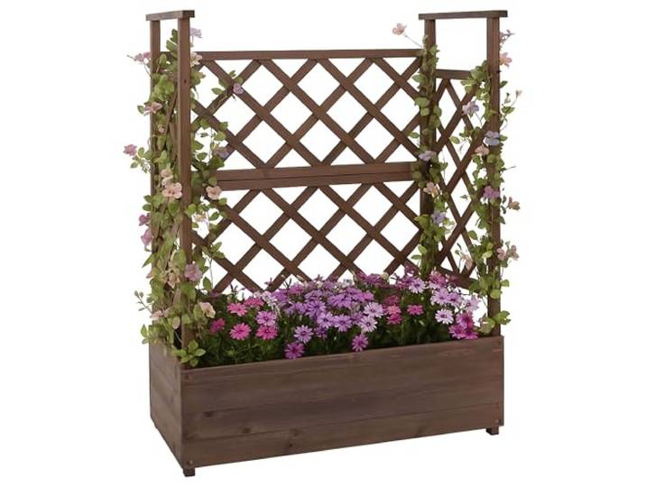 Mendler Hochbeet HWC-P67 114x85x44cm Holz - braun