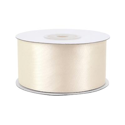 Creativery 38mm Satinband 25m Schleifenband Geschenkband Dekoband Stoffband Champagner