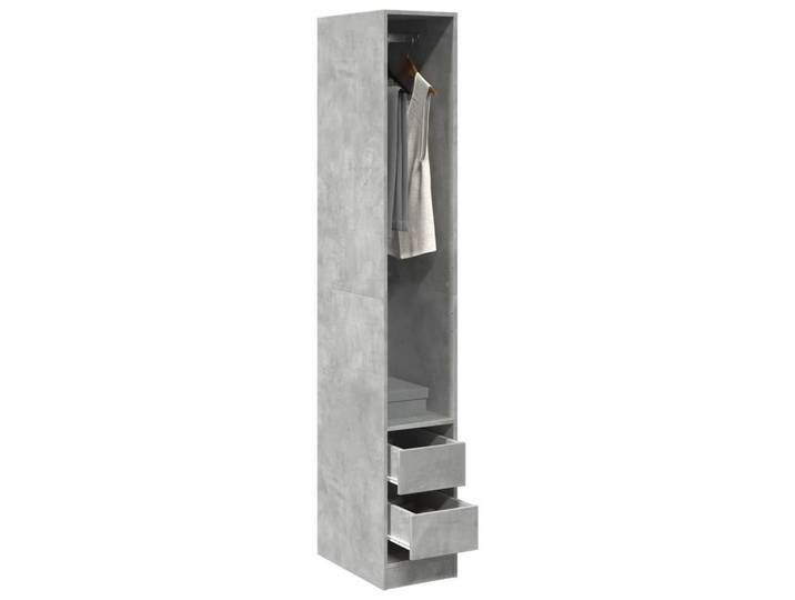 vidaXL Schrankmodule Kleiderschrank Betongrau 30x50x200 cm Holzwerkstoff