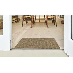 Fuma Fußmatte DUNE Leaves Taupe 600 x 900 mm