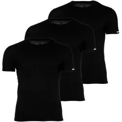 DIESEL Herren T-Shirt, 3er Pack - RANDAL-D-CORE, Unterhemd, Rundhals, kurzarm, Baumwolle Schwarz / M