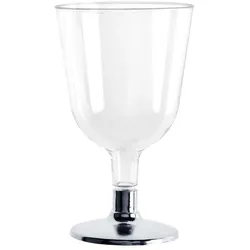 576 Mehrweg Weingläser silber 150 ml Wiederverwendbar Kunststoff unzerbrechlich transparent Rotwein Weisswein Glas