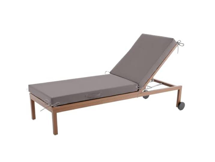 Aocase Sonnenliege Auflage, Deckchair Auflagen, Liegenauflagen für Gartenmöbel Wasserdicht, liegestuhl Auflage Mit Einstellband,für Sonnenliege Gartenmöbel Matratze,Twilight Gray,190x60x10cm