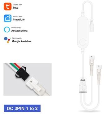 Modern Harvest Tools & Trends Tuya Smart Life WiFi RGB LED Light Strip Controller, 5V 24V, 3Pin 4Pin, Wireless Remote, Works With Alexa, Google Home 12v 24v 3pin Dual