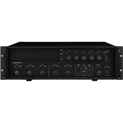 Monacor ELA-Verstärker PA-1120 120 W 5-Zonen (Verstärker), Stereoverstärker, Schwarz