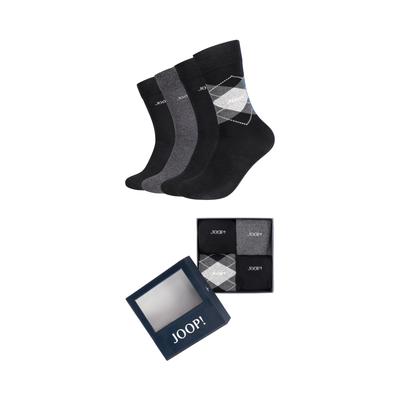 Socken JOOP "premium essentials", Herren, Gr. 39-42, schwarz (schwarz mix), Baumwollmischung, Socken Socken, mit elastischem Bund