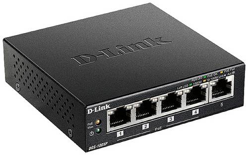 D-Link DGS-1005P/E DGS-1005P/E Netzwerk Switch 5 Port 1 / 10 GBit/s