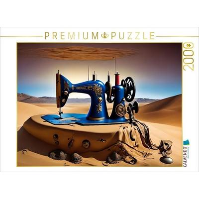 CALVENDO Puzzle Alte Nähmaschine | 2000 Teile Lege-Größe 90x67cm Foto-Puzzle für glückliche Stunden