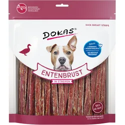 DOKAS Entenbrust in Streifen Hundesnack 500 Gramm