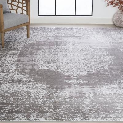 Alise Rugs Linx Shabby Chic Medallion Indoor Area Rug
