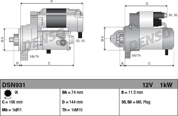 Denso Starter Dsn931 Für Toyota