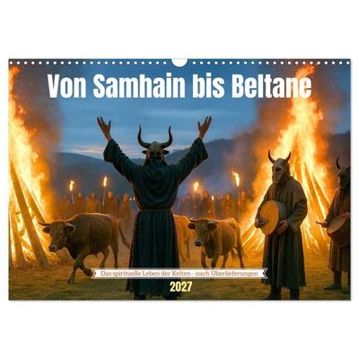 Von Samhain bis Beltane (Wandkalender 2027 DIN A3 quer), CALVENDO Monatskalender